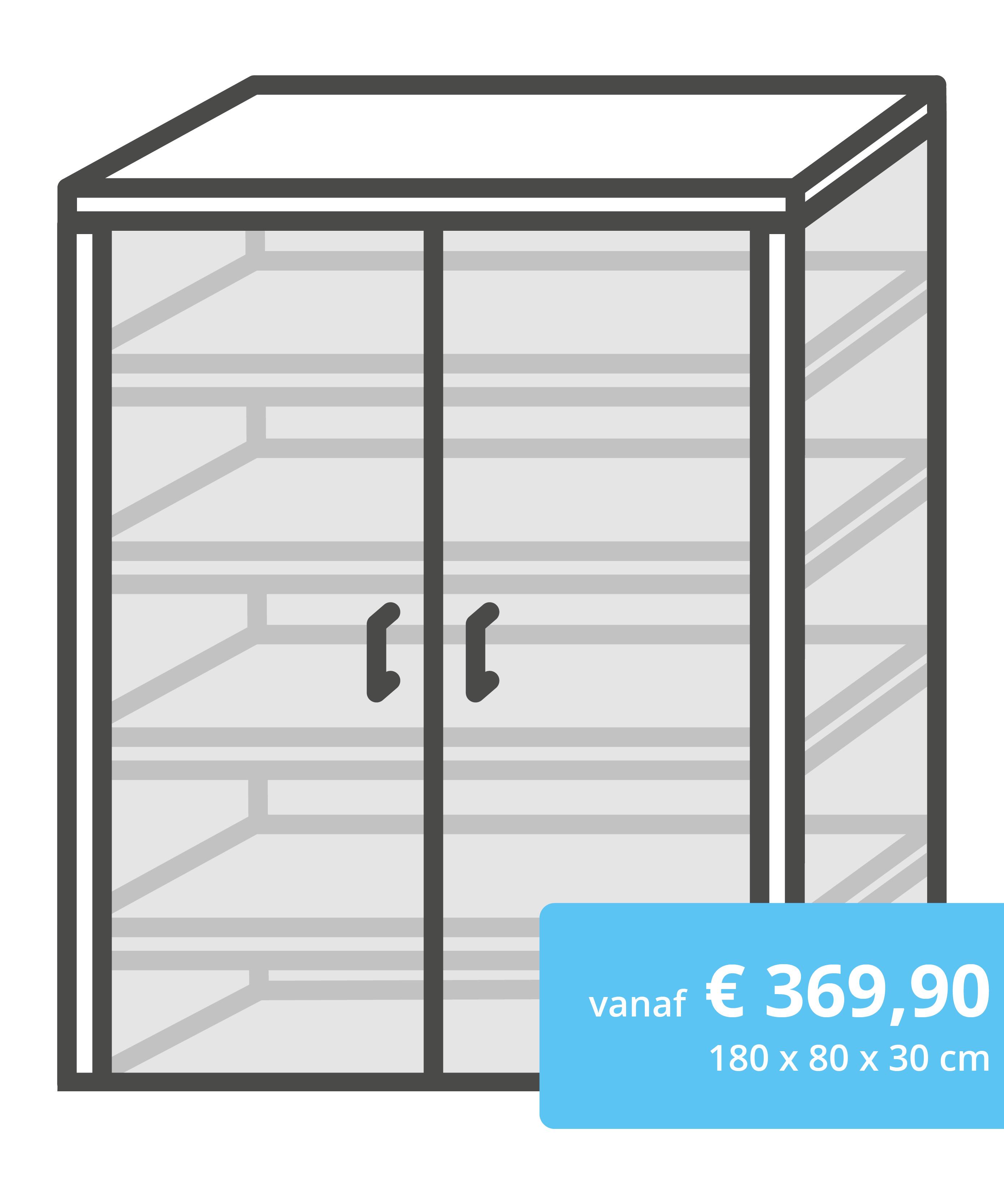 Vitrinekast spuiten
